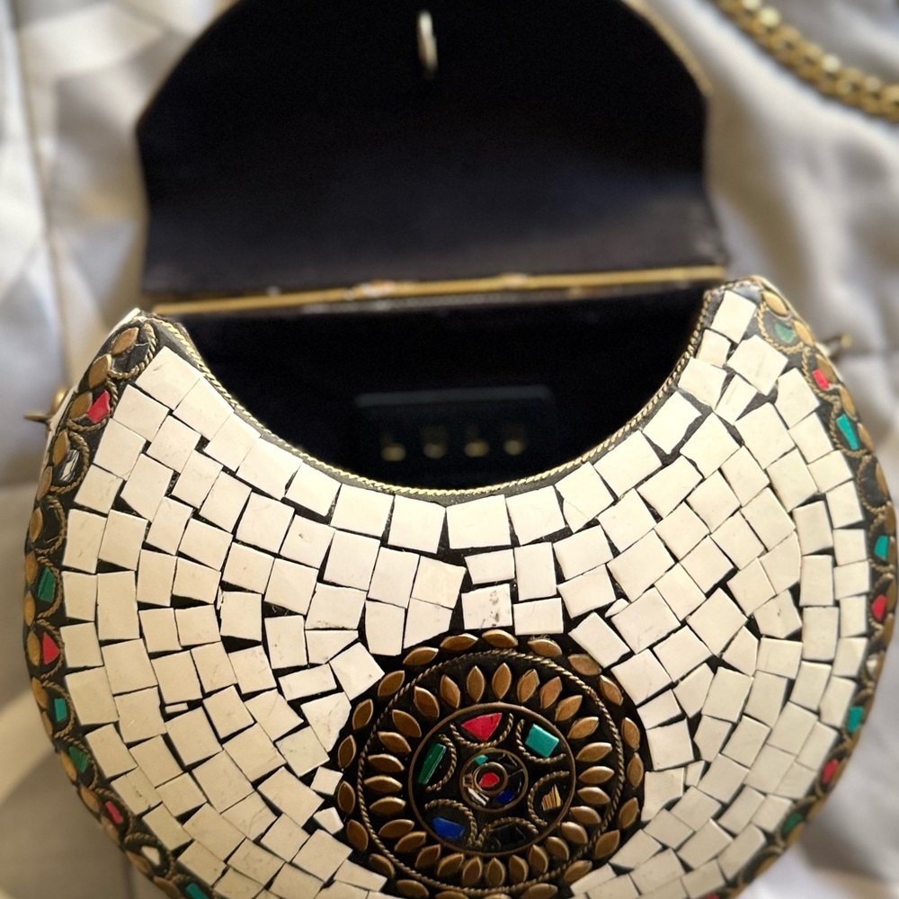 Mosaic LULU crossbody bag western style - Picture 4 of 6